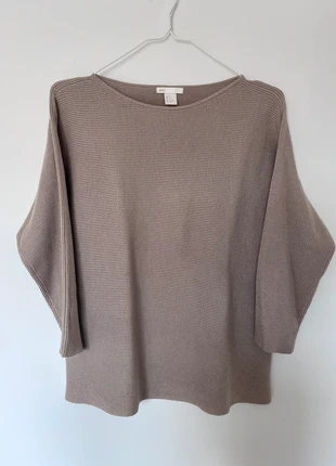brauner beiger Strickpullover gerippt H&M, merk: H&M, staat: Heel goed, maat: S / 36 / 8, € 5,00, € 5,95 inclusief Kopersbescherming