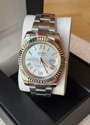 Reloj seiko mod datejust pearl silver 40mm, marca: Seiko, estado: Nuevo con etiquetas, tamaño: 39–42 mm, 125,00 €, 131,95 € Protección al comprador incluida