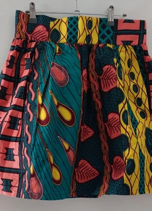 Jupe wax, marque: Fabrication Artisanale, état: Neuf sans étiquette, taille: L / 40 / 12, 25,00 €, 26,95 € Protection acheteurs incluse