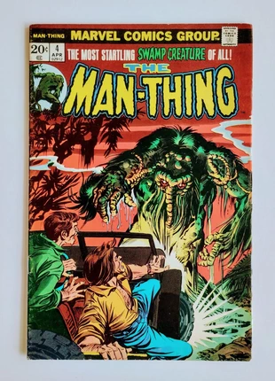 The Man-Thing #4 (The Origin of the Foolkiller) April 1974 Fine, staat: Heel goed, € 9,50, € 10,68 inclusief Kopersbescherming