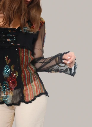 Vintage rhinestone and embroidery long sleeve blouse, marke: Vintage Dressing, zustand: Neu, größe: M / 38 / 10, 16,00 €, 17,50 € inklusive Vinted-Käuferschutz