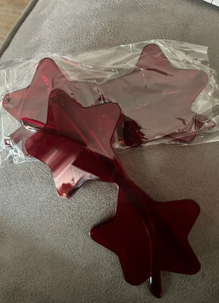 Feestelijke stervormige brillen kleur Rood, marque: Festival, état: Neuf avec étiquette, 1,50 €, 2,28 € Protection acheteurs incluse