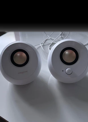 Enceintes blanche pc Setup, brand: Creative, condition: Very good, €7.00, €8.05 includes Buyer Protection