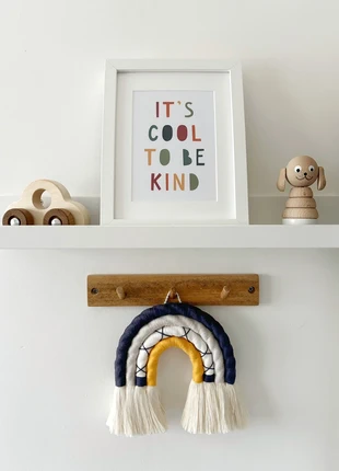 Nursery/bedroom Handmade macrame rainbow wall hanging, brand: Me, condition: New with tags, £9.00, £10.15 includes Buyer Protection