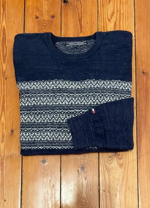 Pull d’hiver en coton épais col rond Tommy Hilfiger bleu taille M homme, marque: Tommy Hilfiger, état: Très bon état, taille: M, 20,00 €, 21,70 € Protection acheteurs incluse