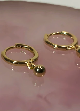 Pendientes aro dorado plata Earrings Boucles d'oreilles créoles, marque: Plata, état: Très bon état, 13,00 €, 14,35 € Protection acheteurs incluse