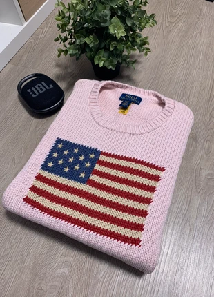 Pull usa flag Ralph Lauren rose s femme, marque: Ralph Lauren, état: Très bon état, taille: S / 36 / 8, 145,00 €, 152,95 € Protection acheteurs incluse