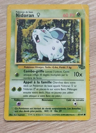 Carte pokémon Nidoran 57/64, brand: Pokémon, condition: Satisfactory, €1.00, €1.75 includes Buyer Protection