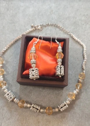 Conjunto de bisutería pendientes y collar, marque: Moda Ogi, état: Neuf avec étiquette, 1,95 €, 2,75 € Protection acheteurs incluse