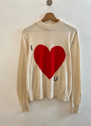 Monki heart cotton pullover, marca: Monki, estado: Nuevo sin etiquetas, tamaño: S / 36 / 8, 17,00 €, 18,55 € Protección al comprador incluida