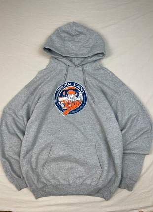 Sweat à capuche Port & Company Central School gris homme M (2251), marque: US, état: Bon état, taille: M, 6,00 €, 7,00 € Protection acheteurs incluse