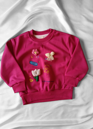 Felpa maglione bimba bambina ricamato autunnale invernale girls sweatshirt, marque: NOBRAND.PT, état: Neuf sans étiquette, taille: 3 ans / 98 cm, 8,00 €, 9,10 € Protection acheteurs incluse