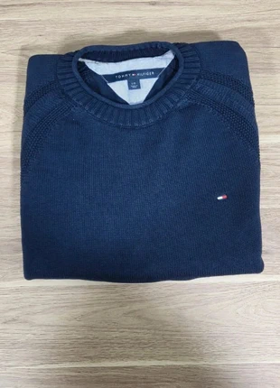Pull col rond Tommy Hilfiger bleu marine L/G, marca: Tommy Hilfiger, estado: Muito bom, tamanho: L, €27.00, €29.05 inclui Proteção do Comprador