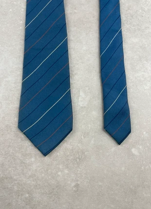 Noeud de Cravate Dunhill 100% Soie Made in Italy Rayure Bleu Marine, merk: Dunhill, staat: Goed, € 5,00, € 5,95 inclusief Kopersbescherming