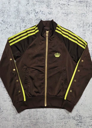 🏆 Veste Adidas Respect M.E by Missy Elliott Vintage Y2K S Femme Marron Vert Fluo Collector, marca: adidas, estado: Muito bom, tamanho: S / 36 / 8, €89.95, €95.15 inclui Proteção do Comprador Pro