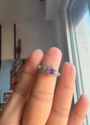 Amethyst Ring, état: Neuf sans étiquette, taille: Ajustable, 5,00 €, 5,95 € Protection acheteurs incluse