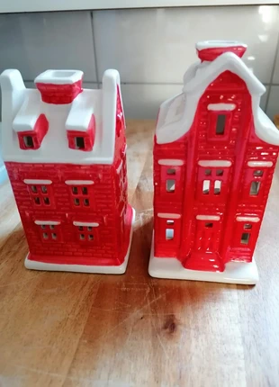 2 nieuwe hollandse huisjes.(kerstdecoratie), estado: Novo com etiquetas, €9.00, €10.15 inclui Proteção do Comprador