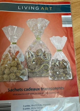 Lot de trois paquets de sachets, cadeaux, transparent, marque: Inconnu, état: Neuf sans étiquette, 2,00 €, 2,80 € Protection acheteurs incluse