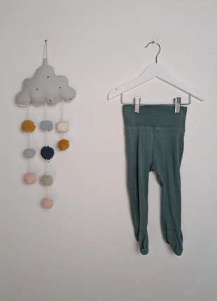 Baby Schlupfhose | mit Füsschen | H&M | 74 | Dunkelgrün, brand: H&M, condizioni: Buone, taglia: 9-12 mesi / 74 cm, €1.10, €1.86 include la Protezione acquisti
