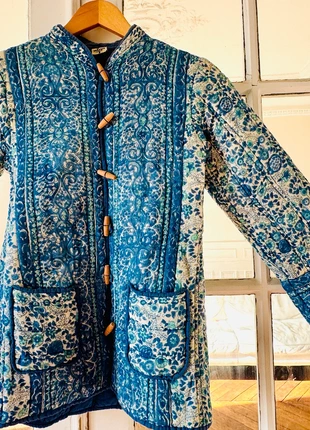 🤩Original 70s Vintage Mayur Indian Cotton Gauze Block Print Jacket., brand: Mayur, condition: Very good, size: S / 36 / 8, €250.00, €263.20 includes Buyer Protection