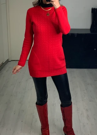 Jersey largo con bolsillos talla única Rojo, merk: Local, staat: Heel goed, maat: Universele maat, € 9,90, € 11,10 inclusief Kopersbescherming