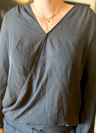 Blouse noire légèrement transparente, brand: Stitch & Soul, condition: Very good, size: M / 38 / 10, €4.00, €4.90 includes Buyer Protection