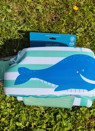 Puddle jumper Walvis Blauw Gestreept Wit Groen 2-6 jaar, merk: Swim Essentials, staat: Nieuw met prijskaartje, € 19,99, € 21,69 inclusief Kopersbescherming