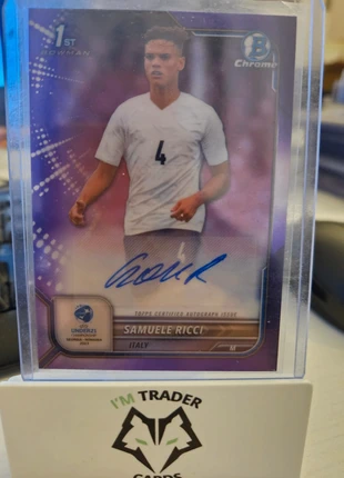 Samuele Ricci /250 1st autografo bowman Italia U21 topps, marca: Topps, estado: Novo sem etiquetas, €29.00, €31.15 inclui Proteção do Comprador