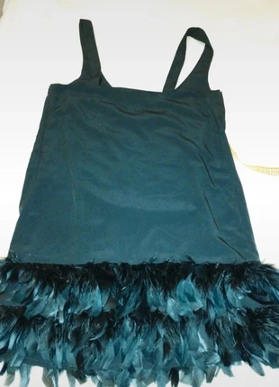 Robeini de soirée à plumes ou tunique 38, brand: Zara, condizioni: Buone, taglia: M / IT 42 / EU 38, €20.00, €21.70 include la Protezione acquisti