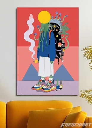 Poster métallique 30cm x 42cm Abstrait Art Déco + aimant mural fourni., marque: Original, état: Très bon état, 28,75 €, 30,89 € Protection acheteurs (Pro) incluse