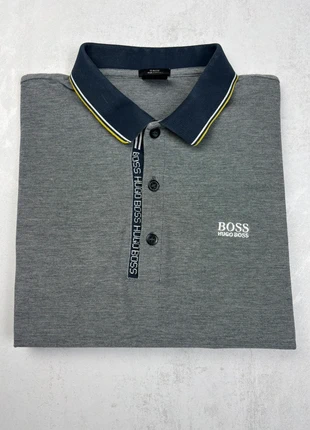 Polo Manches Longues Hugo Boss Slim Fit L Gris Logo Brodé Blanc – Casual Chic, marque: Hugo Boss, état: Très bon état, taille: L, 30,00 €, 32,20 € Protection acheteurs incluse