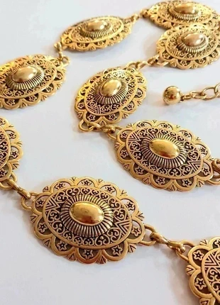 Ceinture chaîne dorée Bohème Hippie Gothique Vintage, marke: Boheme, zustand: Sehr gut, größe: Größenverstellbar, 12,00 €, 13,30 € beinhaltet Vinted-Käuferschutz Pro