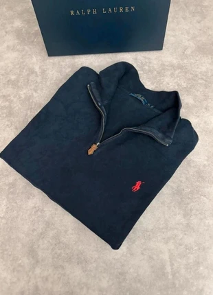 Half zip Ralph Lauren noir  logo rouge homme taille Xl old money, marca: Ralph Lauren, estado: Bueno, tamaño: XL, 43,00 €, 45,85 € Protección al comprador incluida