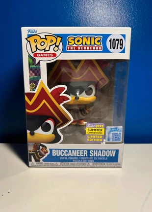 Funko Pop! Shadow the Hedgehog N°1079 – Buccaneer Shadow – SDCC 2025 Exclusive, brand: Funko Pop, condition: New without tags, size: Preemie, up to 44cm, €32.00, €34.30 includes Buyer Protection