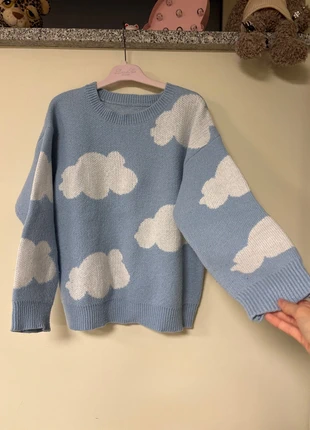 Maglioncino azzurro shein con nuvolette coquette, marque: COQUETTE, état: Très bon état, taille: S / 36 / 8, 7,50 €, 8,58 € Protection acheteurs incluse