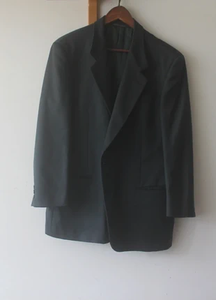 Blazer in lana verde scuro., merk: Vintage Dressing, staat: Heel goed, maat: 52, € 10,00, € 11,20 inclusief Kopersbescherming