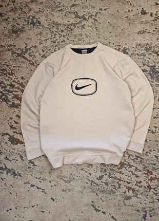 Nike Pull Vintage Windbreak Oversize overcoat Zip Sweat Coat Weiß Solo Swoosh TN Shox Trackjacket, merk: Nike, staat: Heel goed, maat: XL, € 35,00, € 37,45 inclusief Kopersbescherming