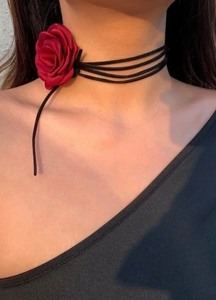 Ras de cou fleue bordeaux, brand: Zara, condition: New without tags, €11.00, €12.25 includes Buyer Protection