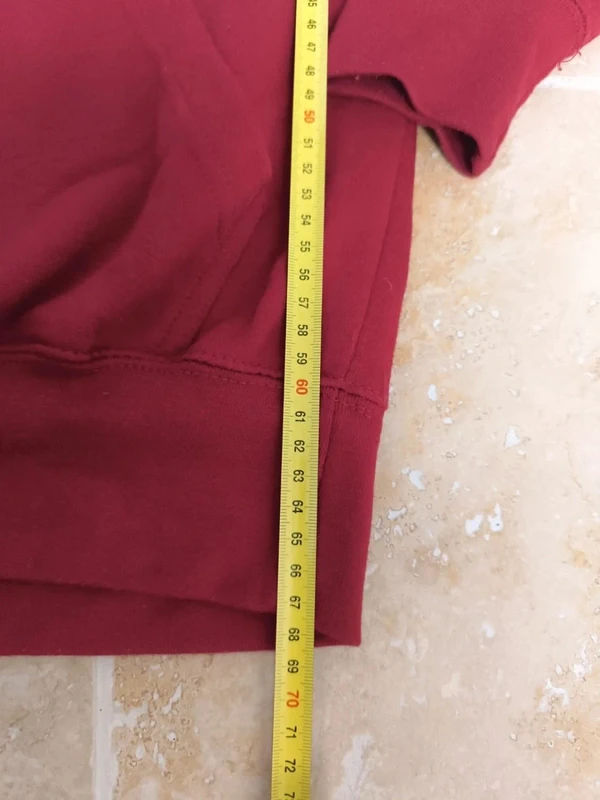 Sweat capuche universitaire rouge homme flocage Alabama taille S - photo numéro 5