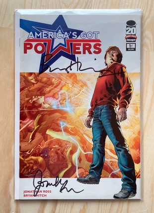 America’s Got Powers #1 Signed Jonathan Ross Bryan Hitch, condition: Very good, £8.00, £8.94 includes Buyer Protection