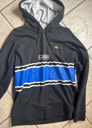 Sudadera Lacoste negra con franja azul (Talla L), marca: Lacoste, estado: Muy bueno, tamaño: L, 15,00 €, 15,75 € Protección al comprador incluida