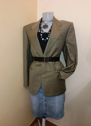 Blazer vintage,giacca ,pura lana vergine,verde oliva, quadretti,unisex+maglia, tg 50/52(EU46/48), marca: Pura Lana Vergine, estado: Novo sem etiquetas, tamanho: XXXL / 46 / 18, €24.90, €26.85 inclui Proteção do Comprador