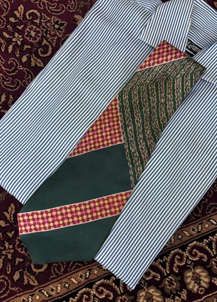 Cravate à motifs vert et orange style année 80, brand: Vintage Dressing, condition: Very good, €5.00, €5.95 includes Buyer Protection Pro