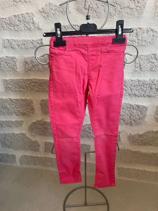 Pantalon jeans slim fille rose 6 ans in extenso