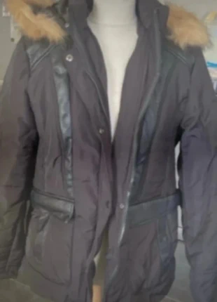 Blouson doublé chaud avec capuche fourrure et poches, marca: Spatial, estado: Novo com etiquetas, tamanho: 5XL / 50 / 22, €45.00, €47.95 inclui Proteção do Comprador