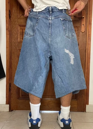 Jort short baggy large handmade style JNCO y2k brodé peinture hiphop, merk: JNCO, staat: Heel goed, maat: XXL, € 40,00, € 42,70 inclusief Kopersbescherming Pro