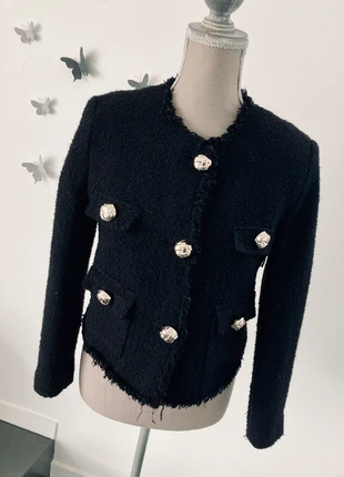 Veste en tweed, noir,taille M,Mango, brand: Mango, condition: Very good, size: M / 38 / 10, €17.00, €18.55 includes Buyer Protection