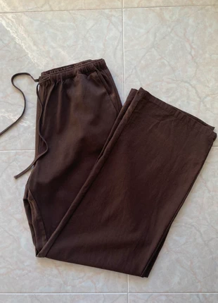 Pantaloni marroni da donna taglia M vintage streetwear coquette, merk: Pull & Bear, staat: Nieuw zonder prijskaartje, maat: M / 38 / 10, € 10,00, € 11,20 inclusief Kopersbescherming