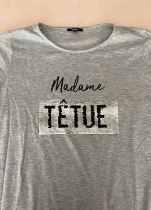 Tee shirt Gris Mi-manches, brand: Kiabi, condition: Very good, size: L / 40 / 12, €5.00, €5.95 includes Buyer Protection