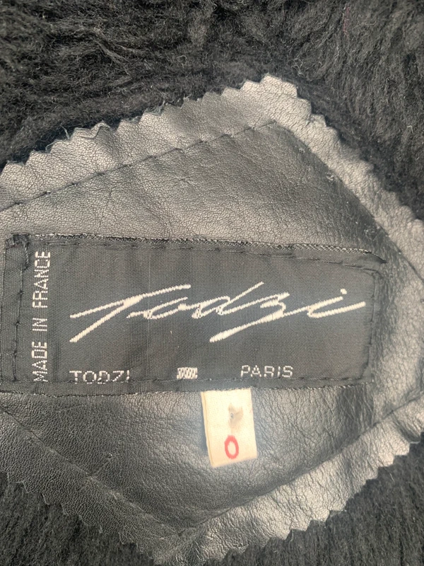 Blouson cuir Todzi vintage taille 0 doublure intérieur made in France 🇫🇷 - photo numéro 20